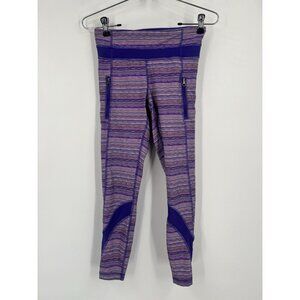 Women’s Lululemon Inspire Leggings Purple Space Dye Size 4